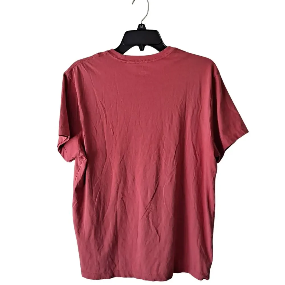 J. Crew Cotton Washed Jersey Tee Short Sleeve Crew T-Shirt Dusty Red Mens Size M